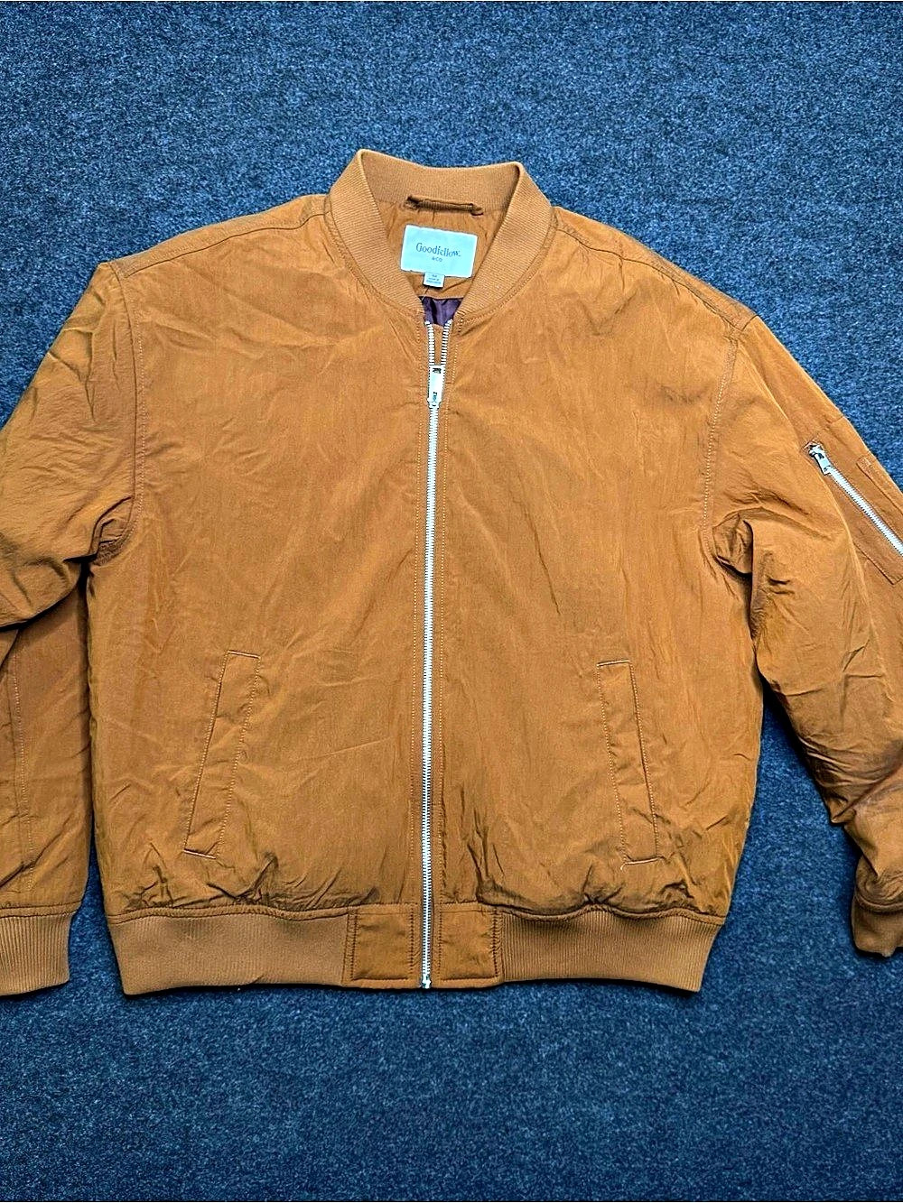 NWT Medium men’s Goodfellow & Co Men's Brown Bomber Jacket